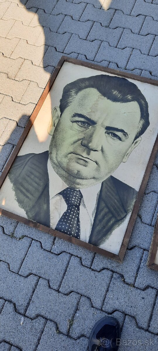 Obrazy gottwald, engels a marx, čssr, ksč... - 4