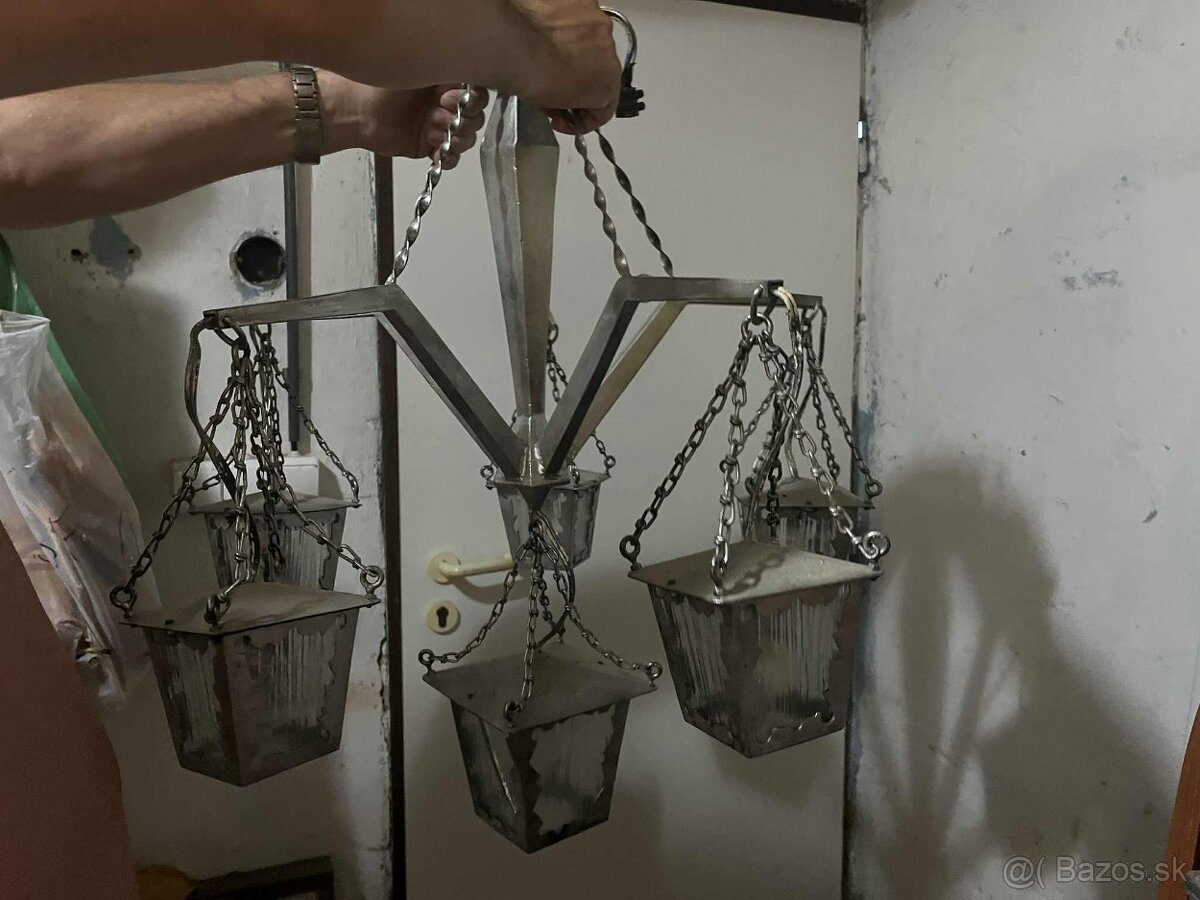 Retro kovový luster - 4