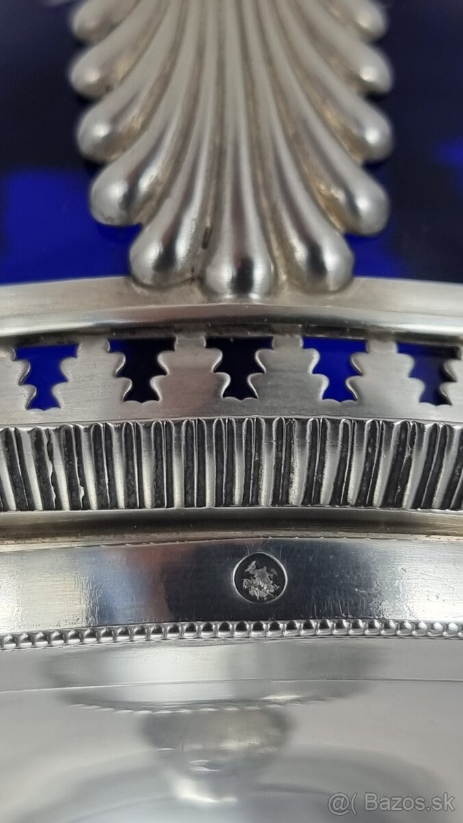 Starožitná strieborná cukornička - 376 gramov - 4