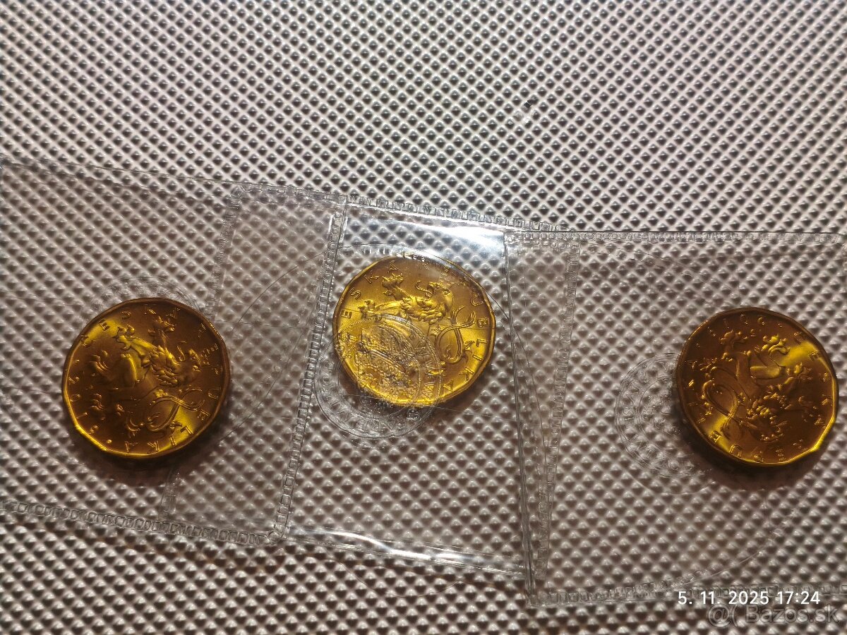 Mince pamätné 20kč 3 kusy každá iná cena spolu 10€ - 4