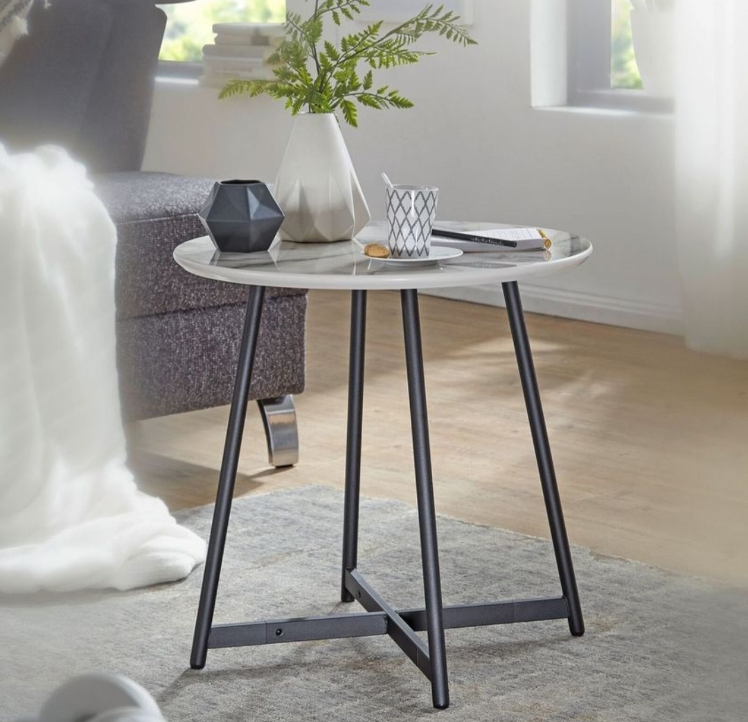 Konferenčný stolík oval mramor - 4