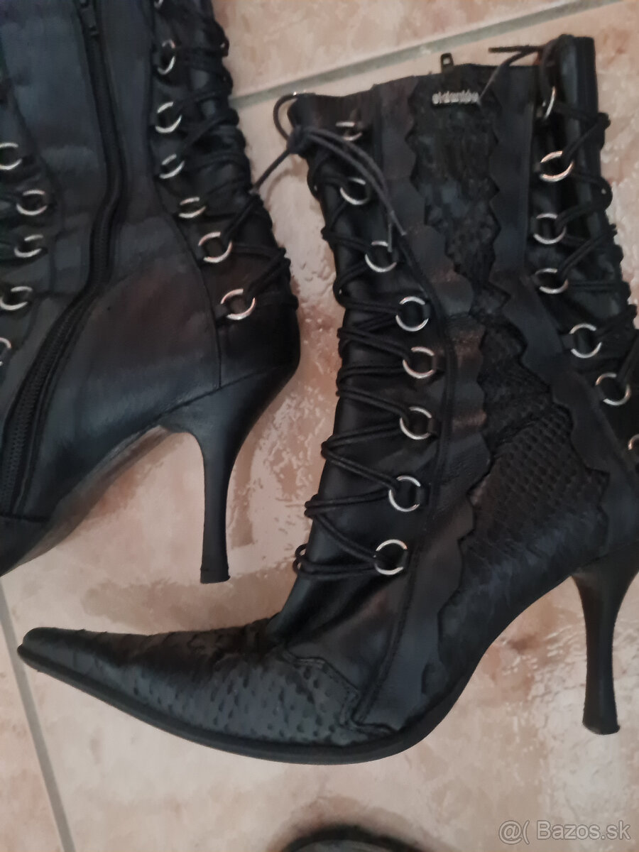 kovbojské topánky, čižmy, čižmičky alebo mix 10 kusov dámske - 4