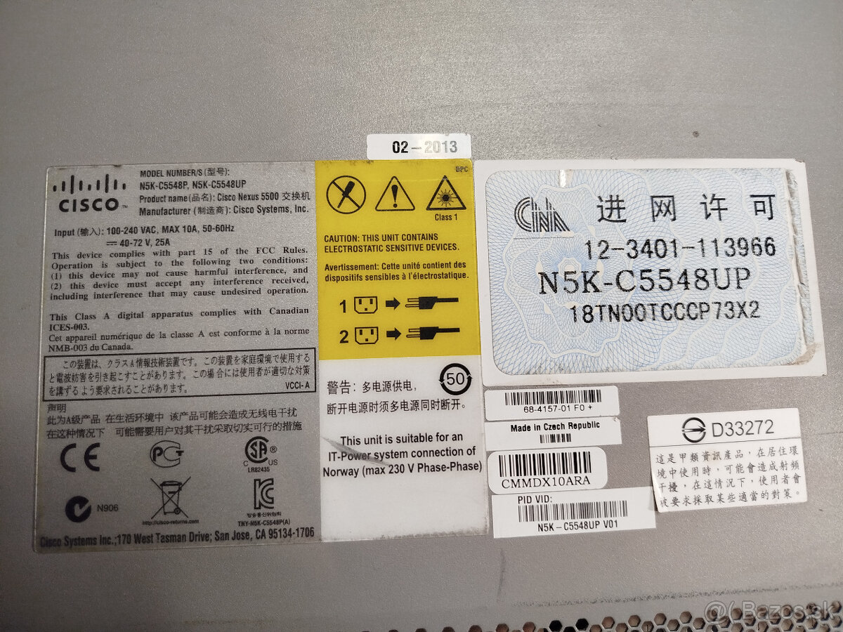 Cisco Nexus 5548UP + L3 Modul | 32x SFP+ - 4