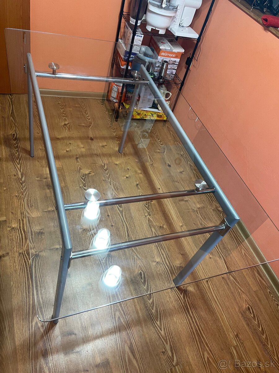 Jedalensky sklenený stôl - 4