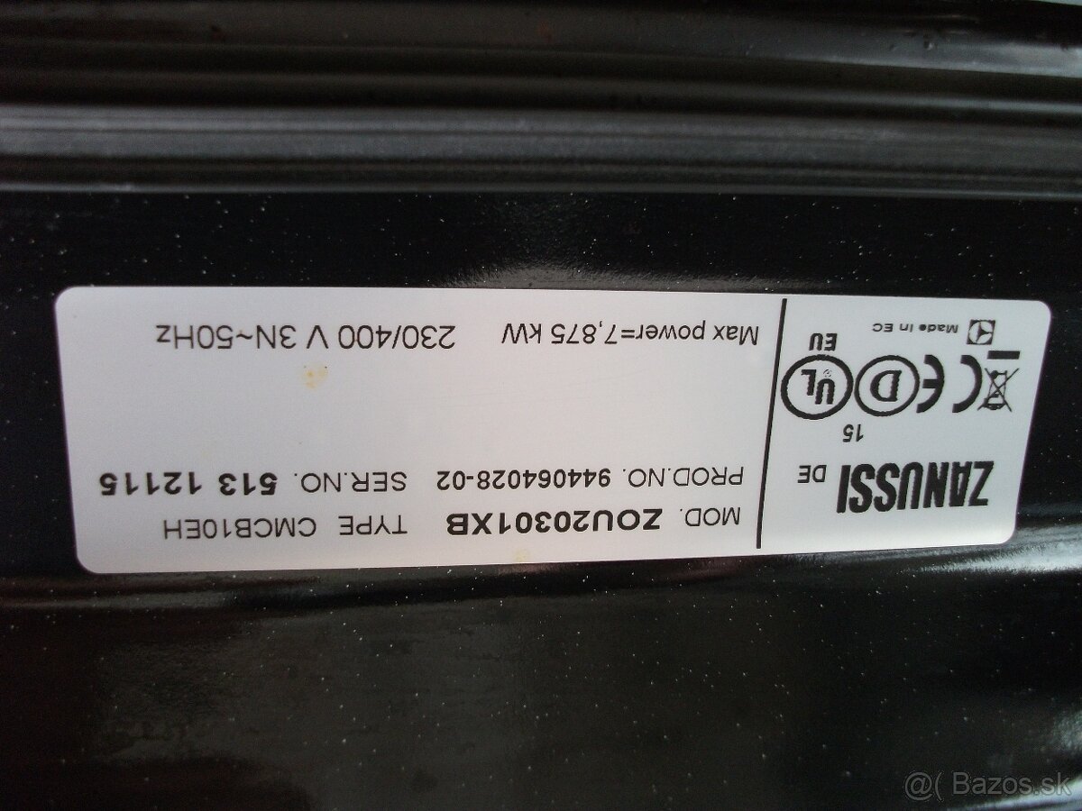 Elektrická rúra + sklokeramická varná doska-ZANUSSI. - 4