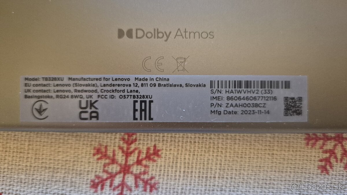 Predám Tablet Lenovo M10 3Gen 10,1" FullHD - 4