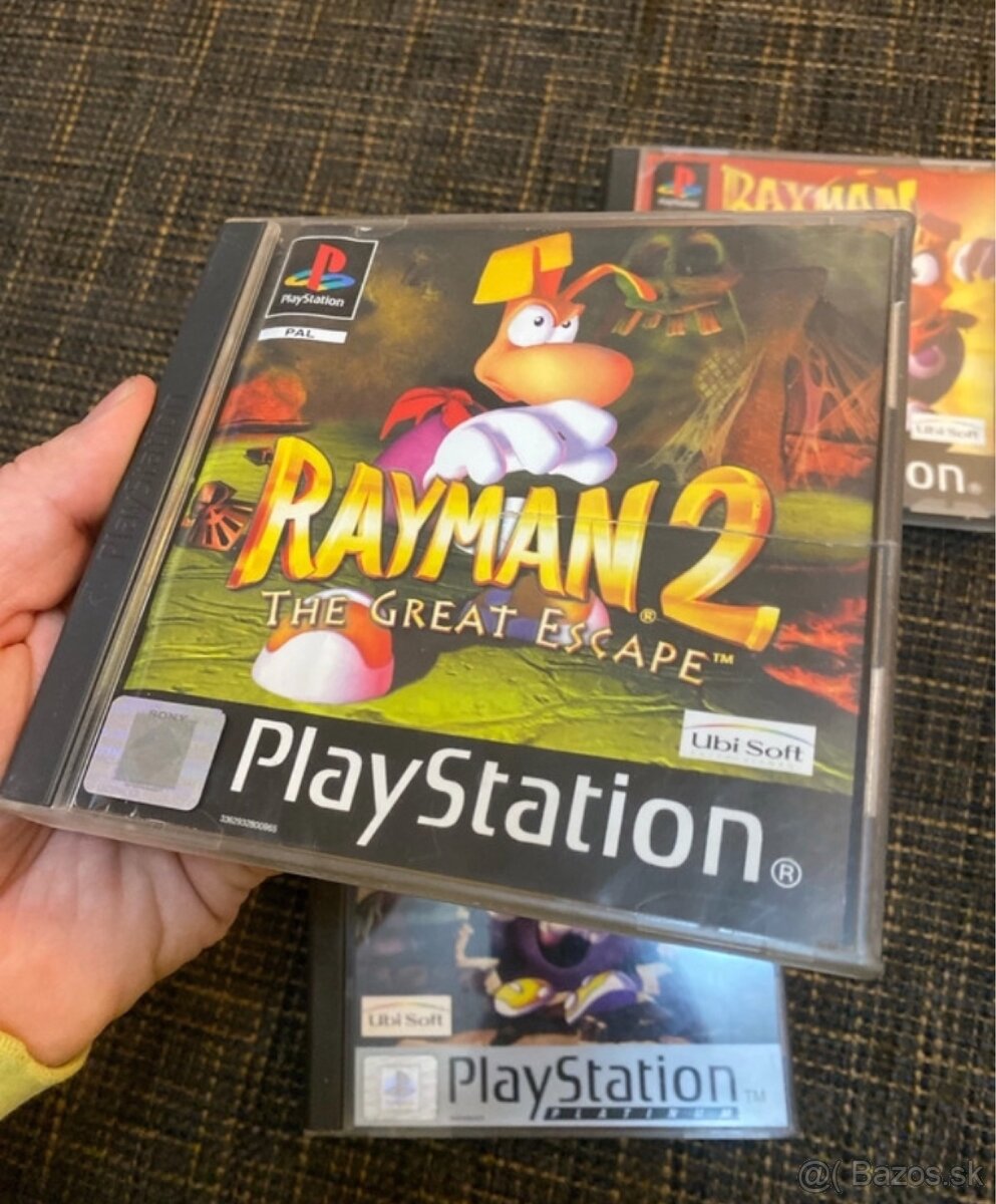 PlayStation 1 3x Rayman (Rayman, Rayman 2, Rayman Rush) PS1 - 4