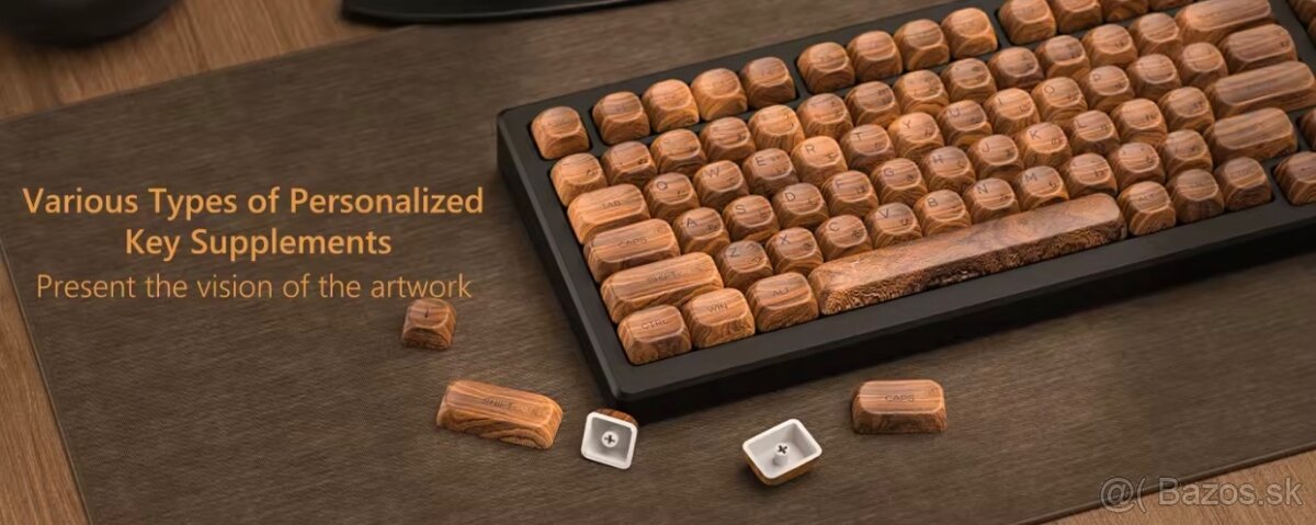 Drevené Moa keycapy - 4