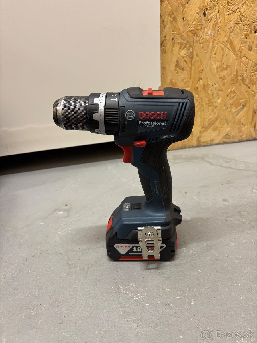 Predám akú vŕtačku Bosch GSB 18v-65 - 4