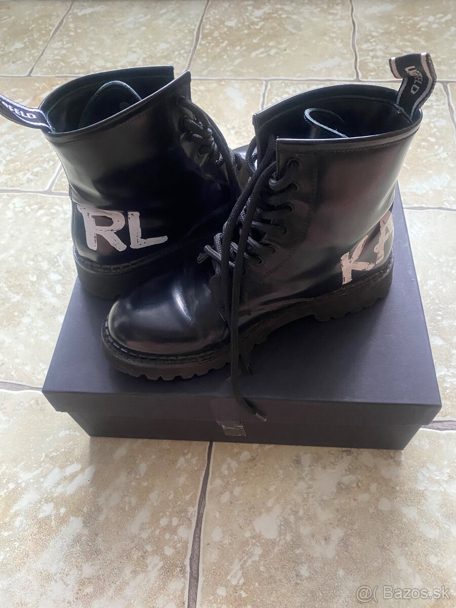 Čierne workery Karl Lagerfeld - 4