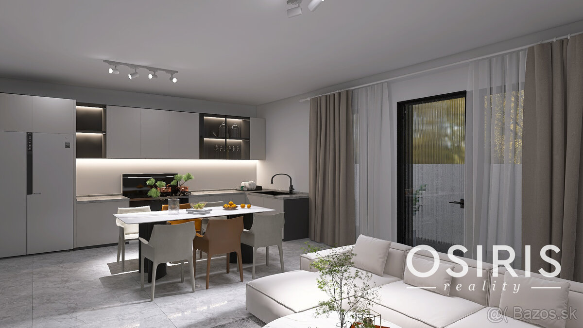 Klimatizovaný 3i byt v novostavbe z r. 2025, terasa 24 m2, 1 - 4