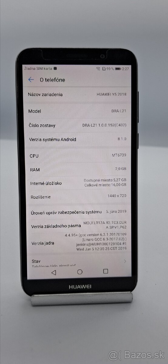Predám mobilný telefón HUAWEI Y5 2018 (model DRA-L21) - 4