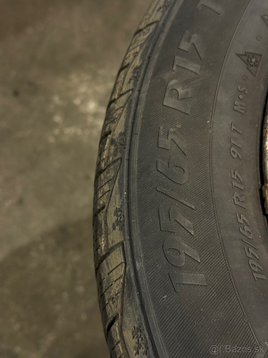 Predám disky R15 so zimnými pneumatikami - 4