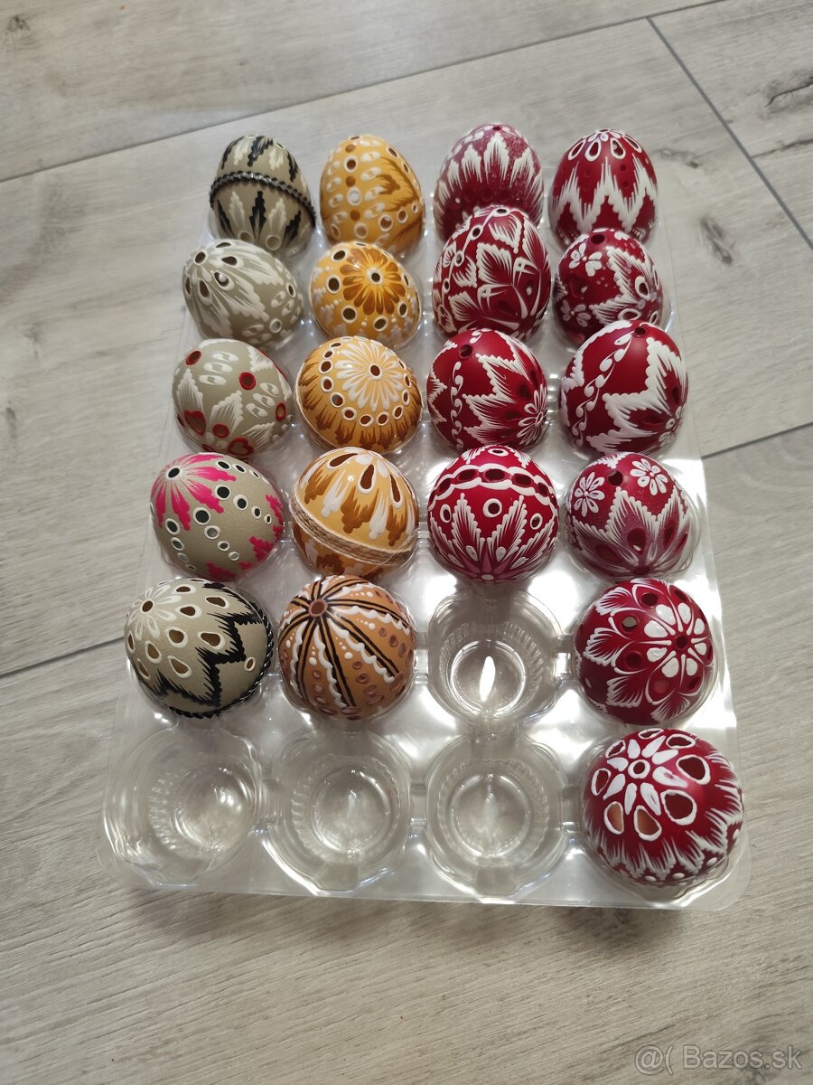 Kraslice madeirové zdobené voskom - 4