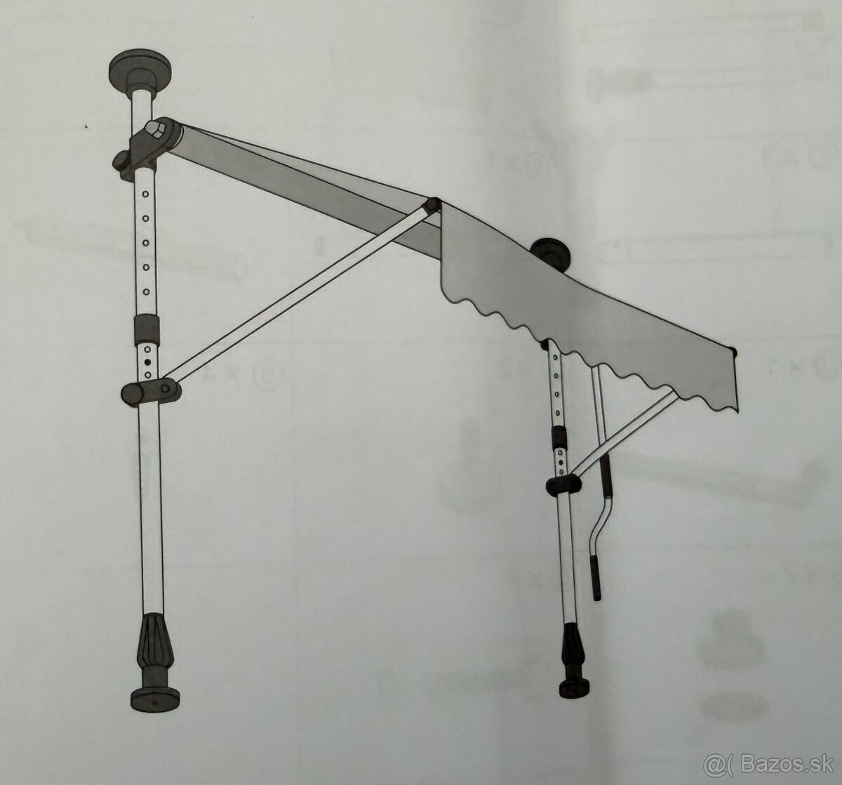 Vysúvacia markíza 120x250cm - 4