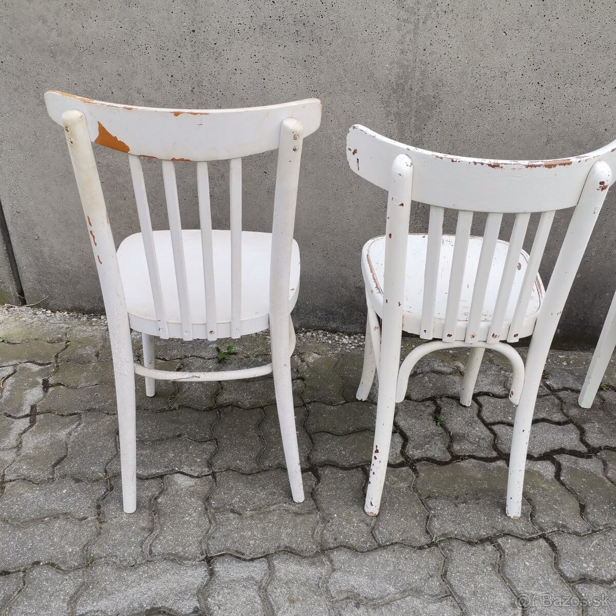 Retro stolicka THONET TON drevena Vintage vidiecka - 4