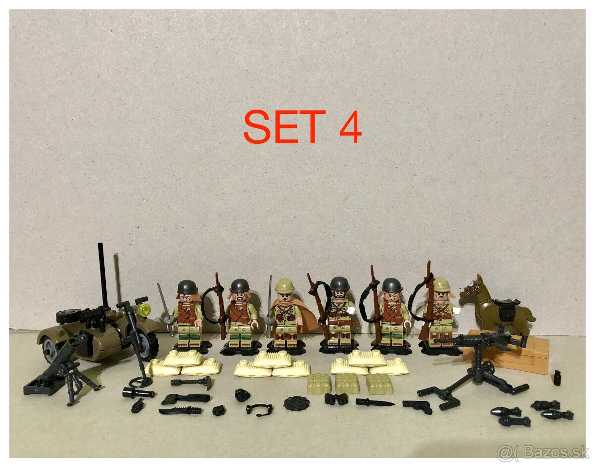 Rôzne sety vojakov 1 + doplnky - typ lego - 4