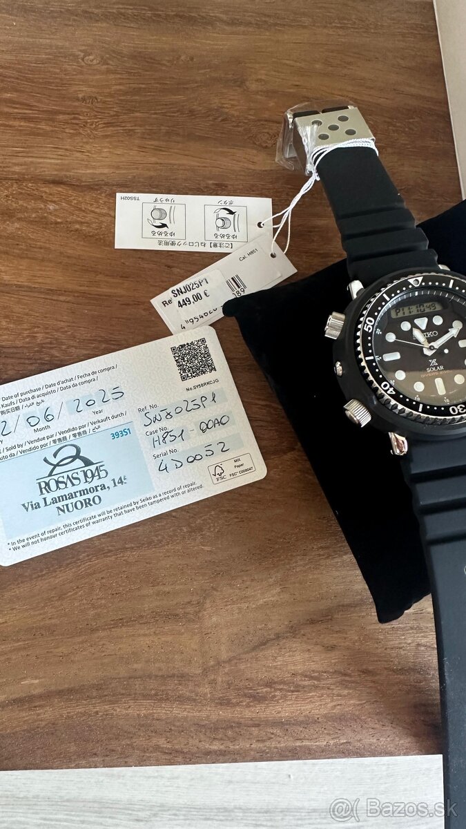 Seiko Prospex Solar ARNIE Black - NOVE 2025 - 4