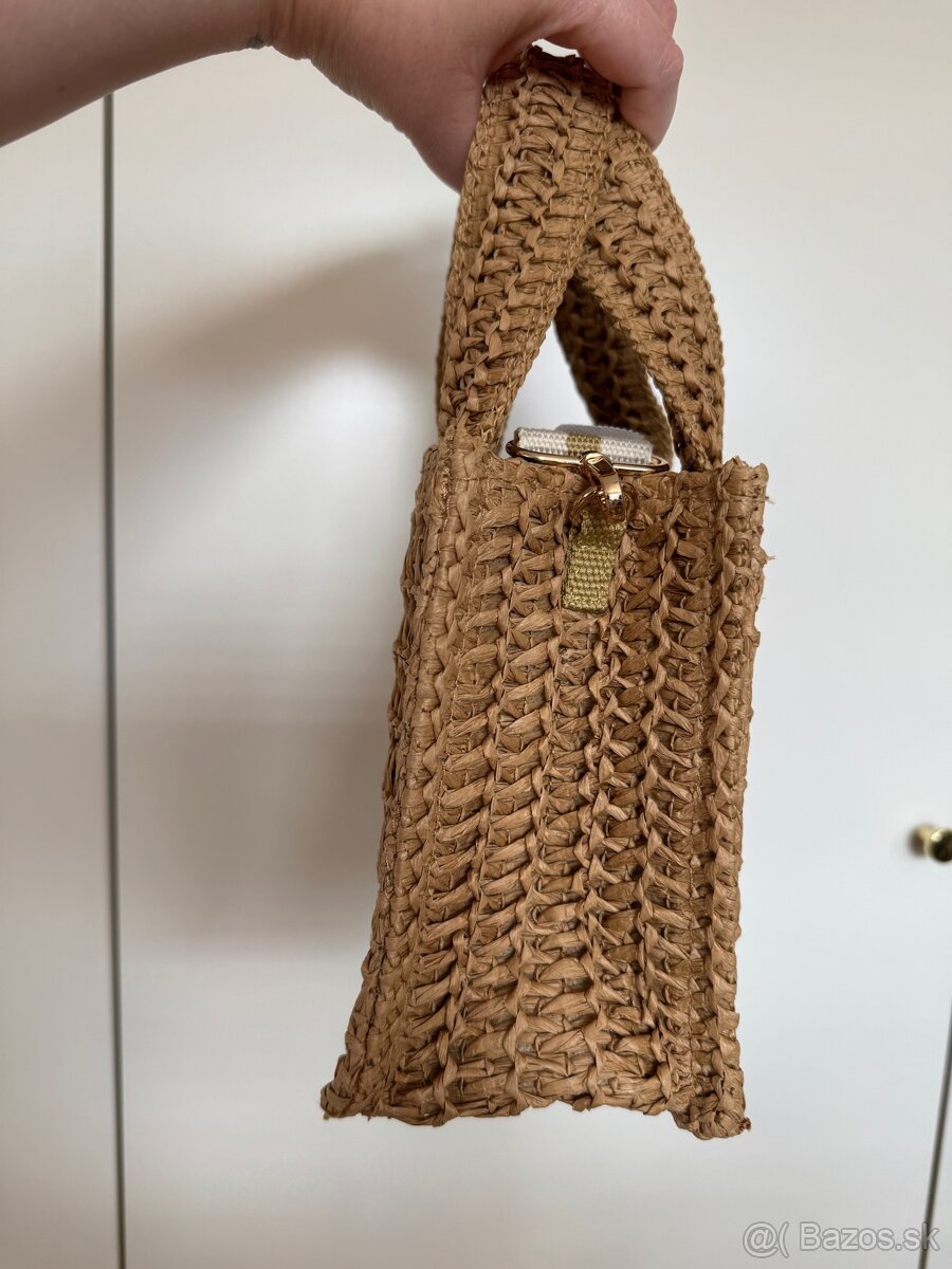 Nová slamená kabelka H&M s visačkou - 4