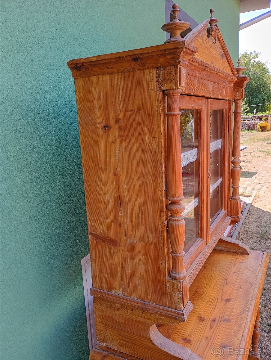 Starožitna vitrína - kredenc - 4