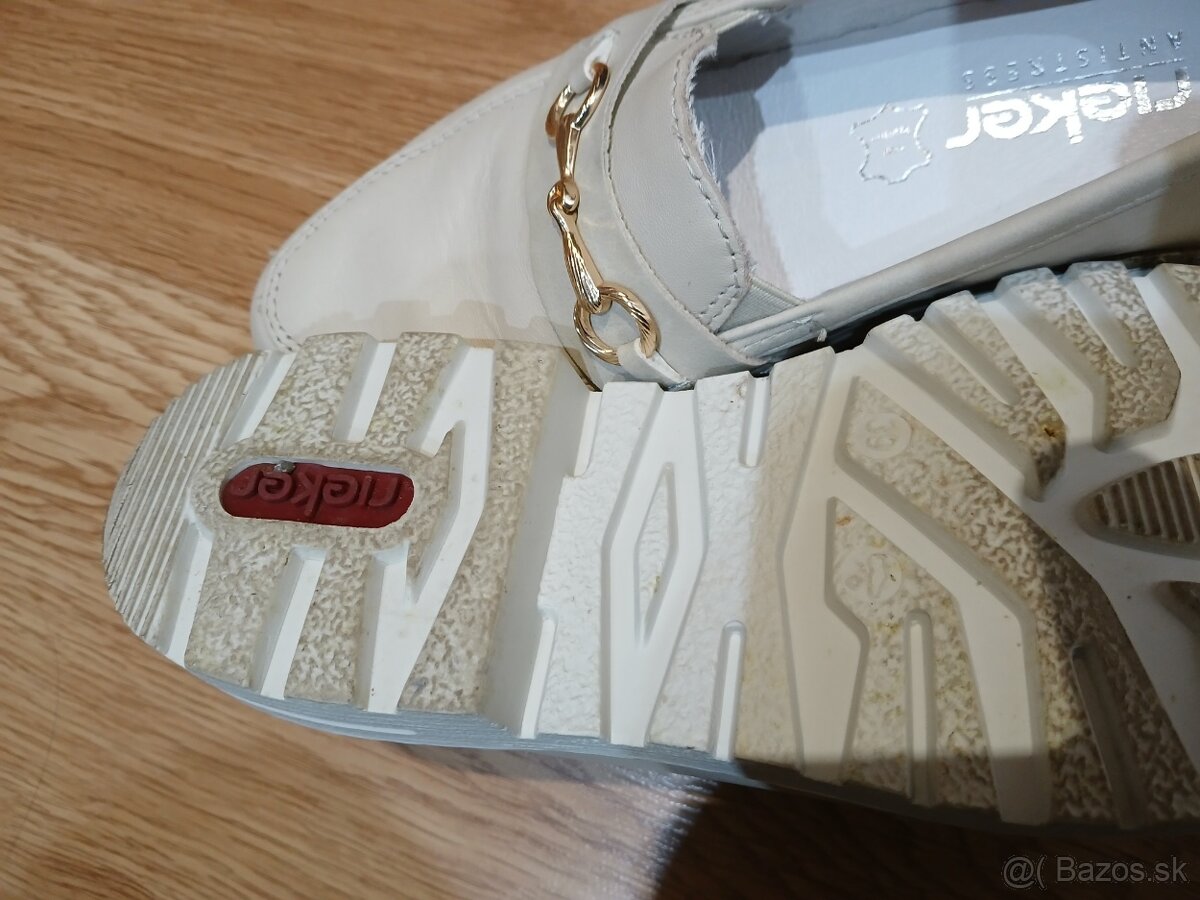 Topánky Rieker biele - 4