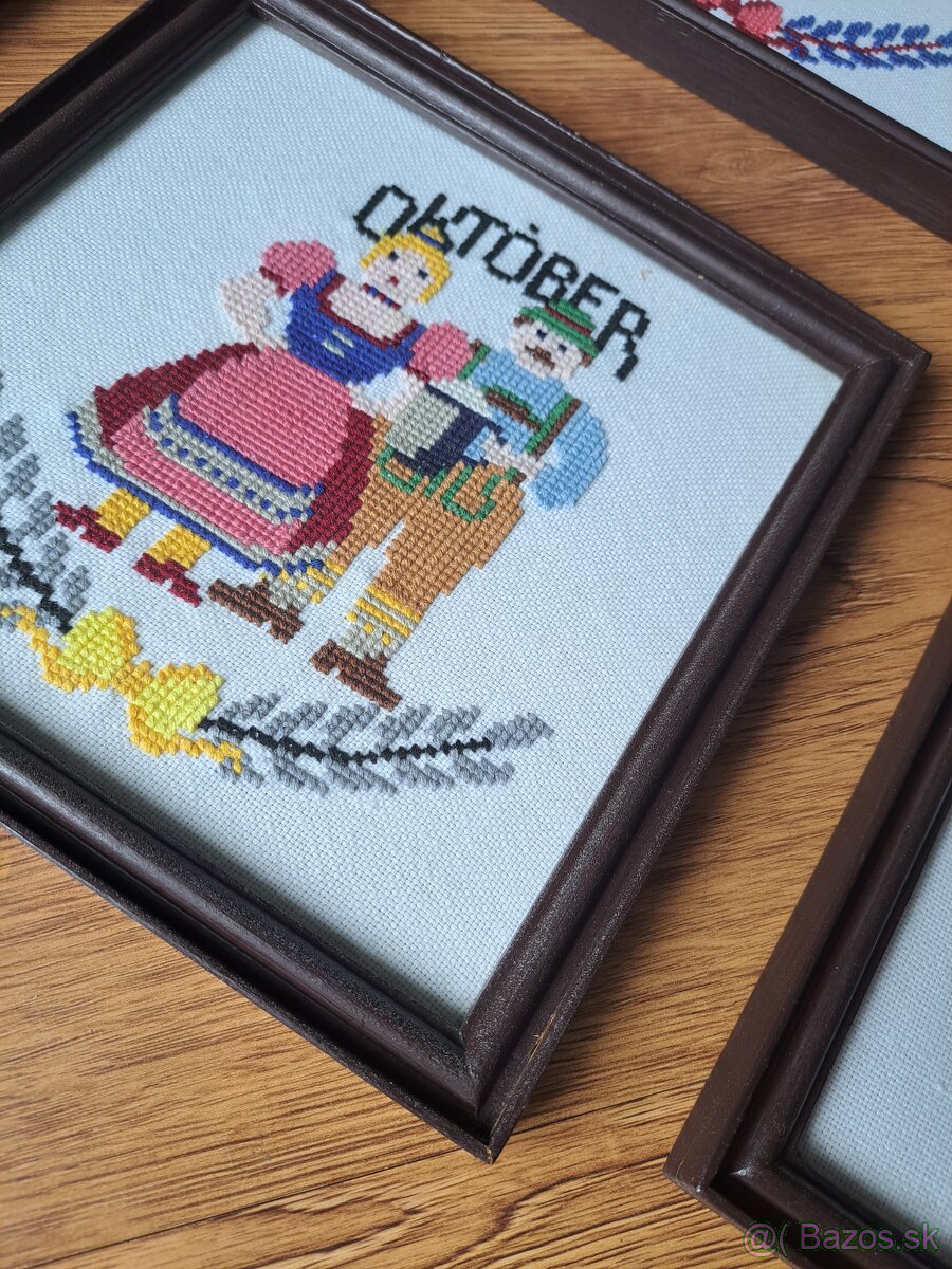 Vyšívané obrazy mesiace - 4