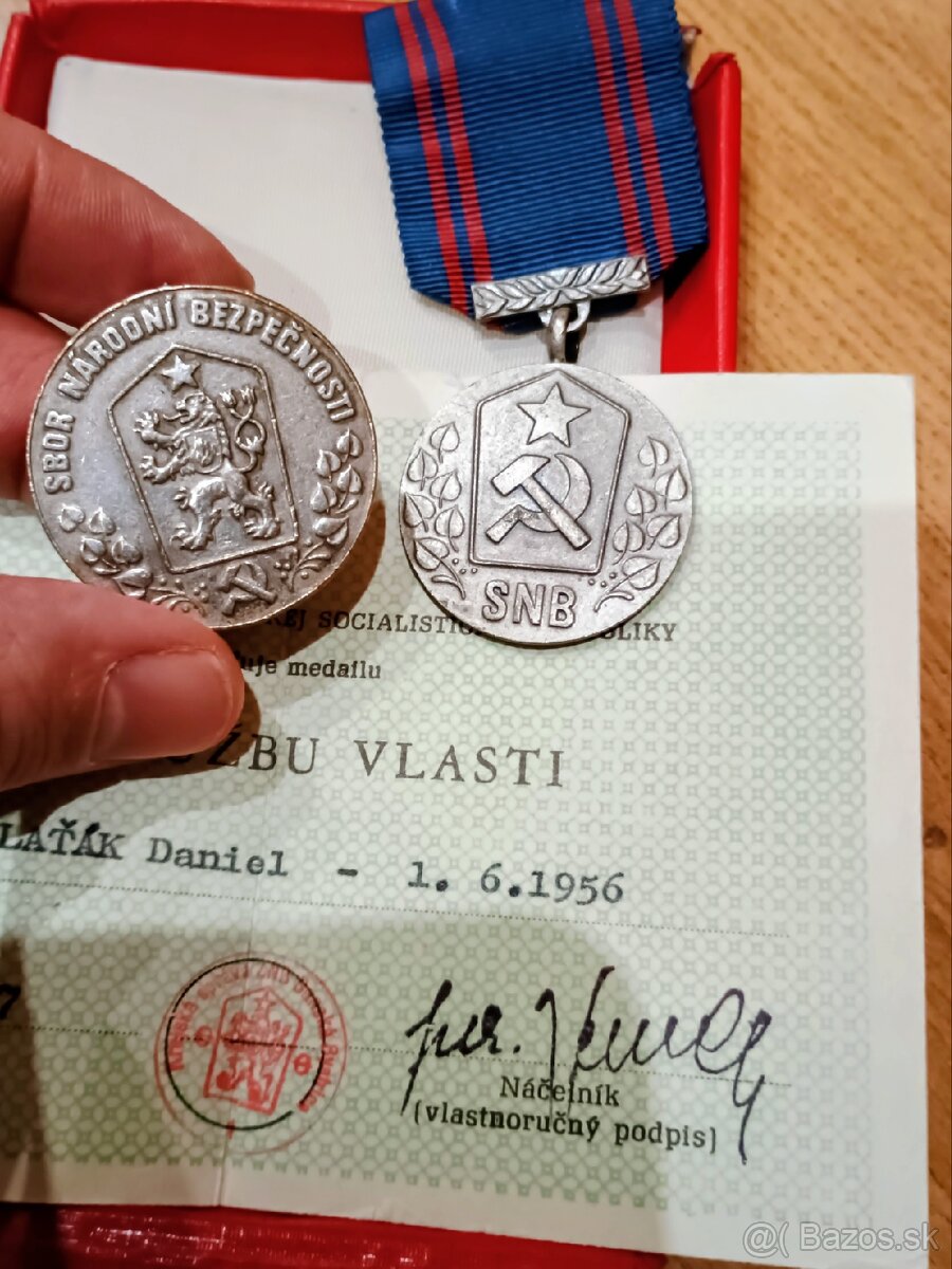 Konvult medailí SNB, ZNB - 4