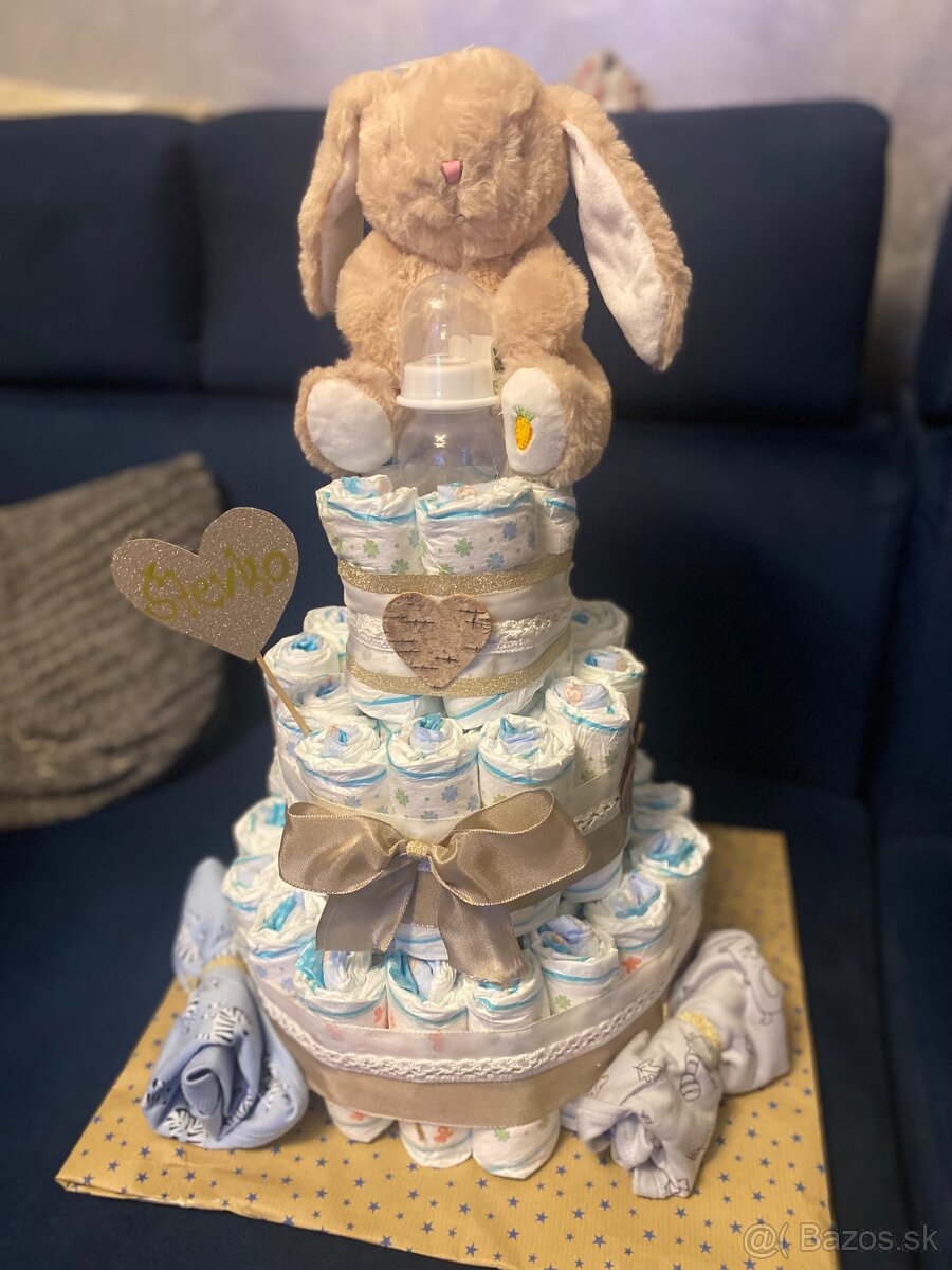 Plienková torta pre chlapčeka - 4