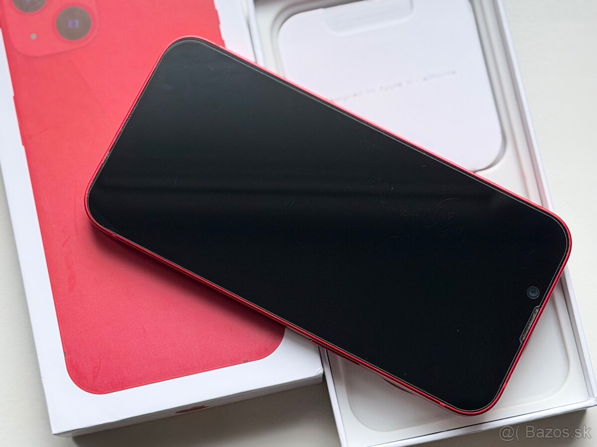 iPhone 13 Red BATERIE 100% TOP - 4