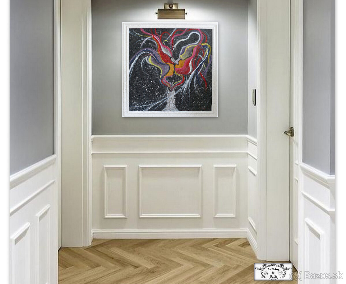 Plamene-láska-malba-obraz-darček - 4