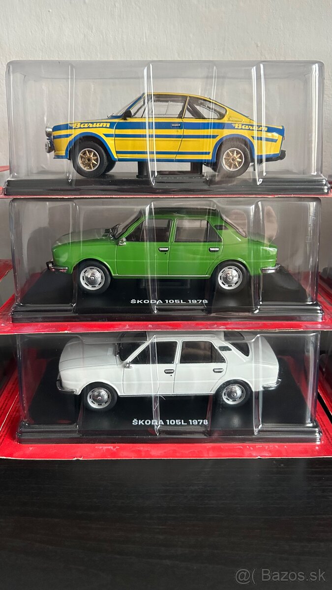 Modely osobné automobily Škoda, Tatra 1/24 - 4