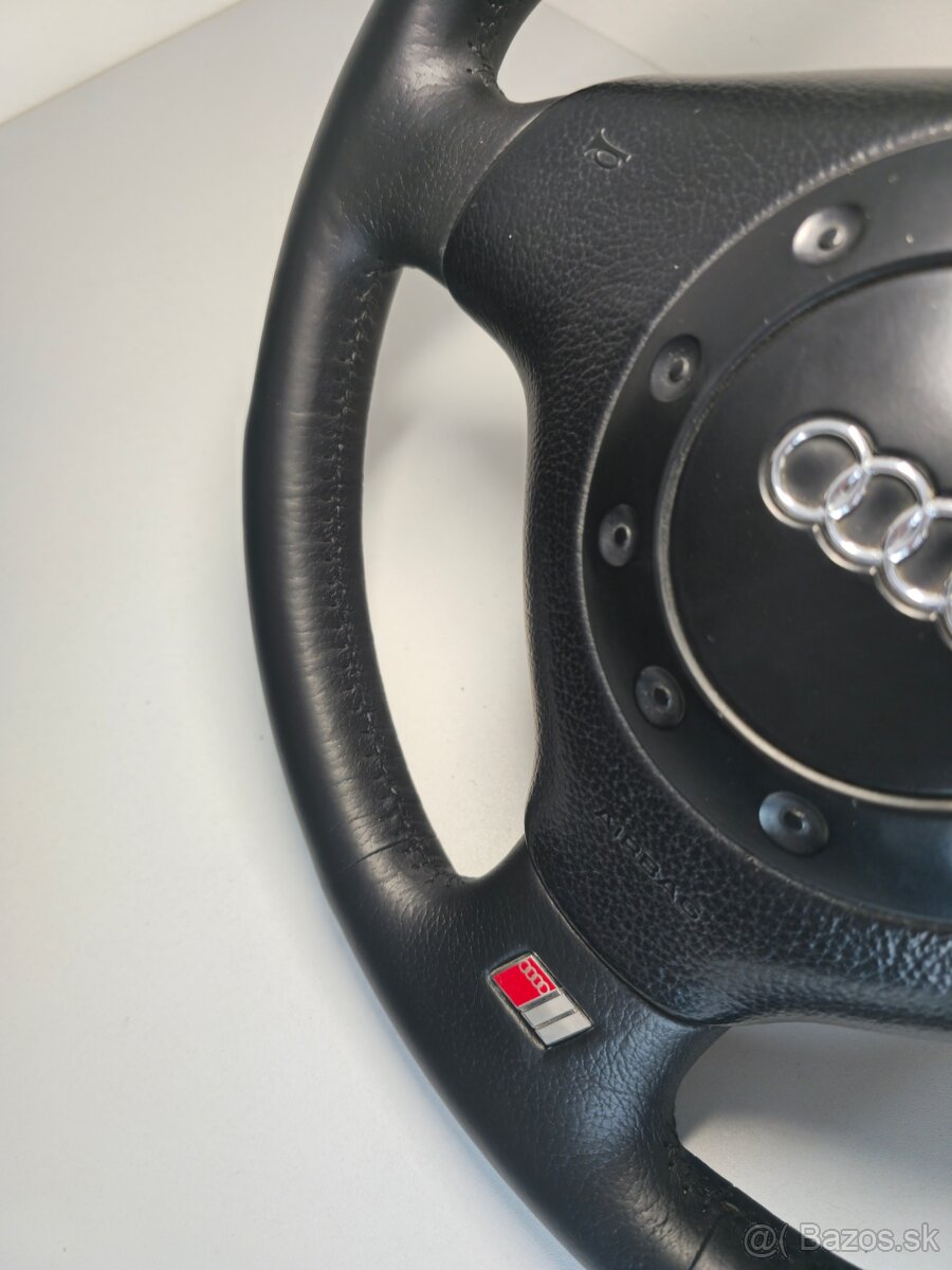 Kožený volant audi s-line a6 c4 , a4 b5 - 4