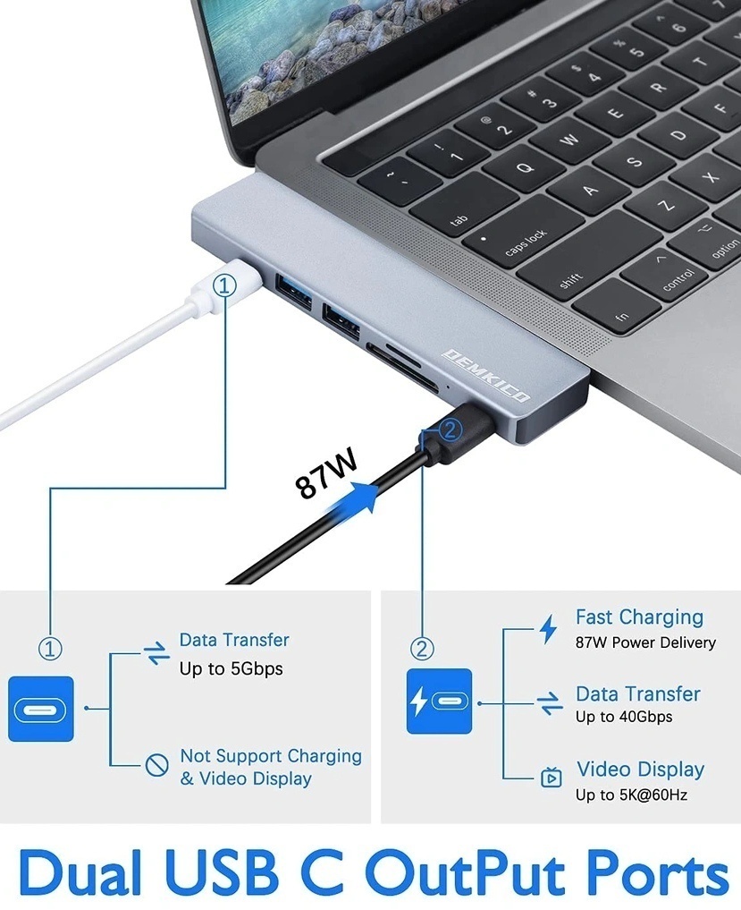 Predam USB-C Hub pre Macbook, podpora Thunderbold. - 4