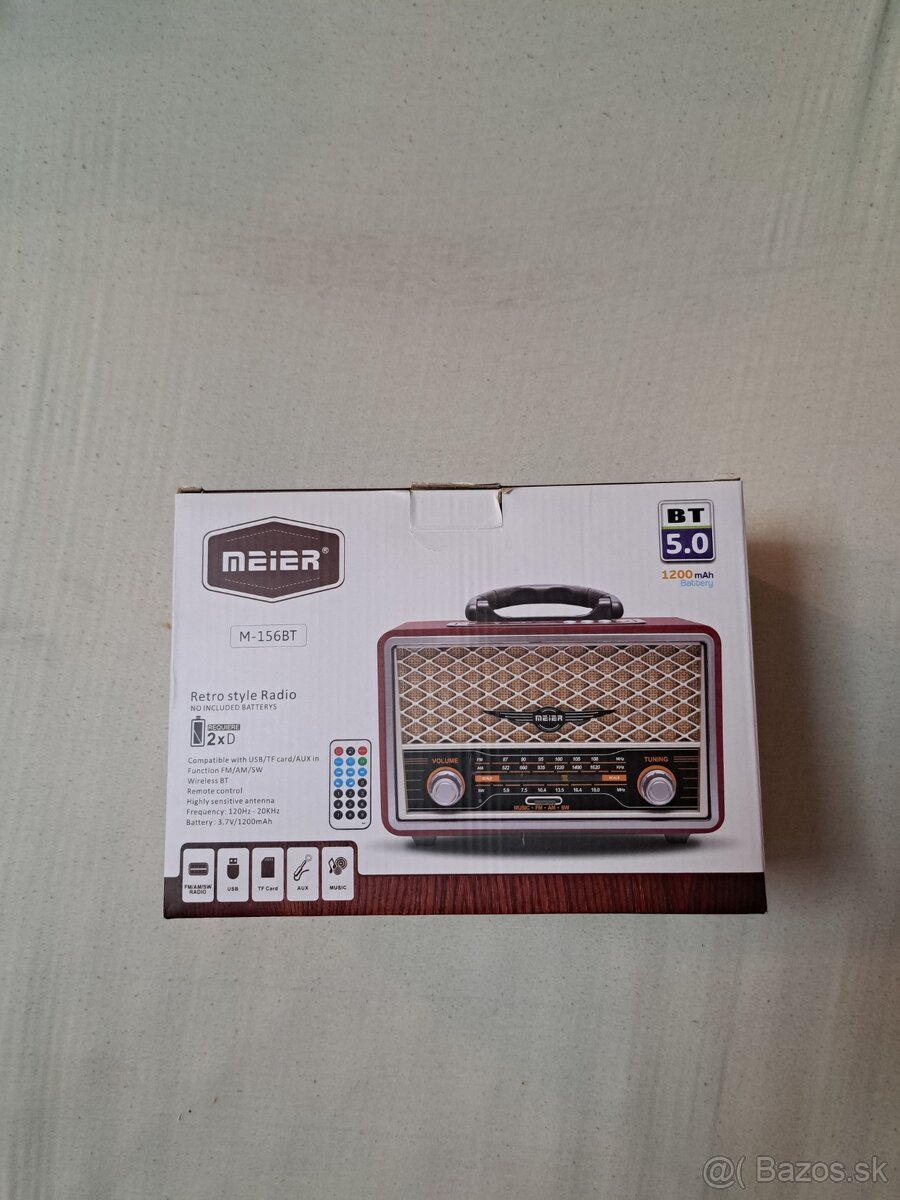 Bluetooth retro style rádio - 4