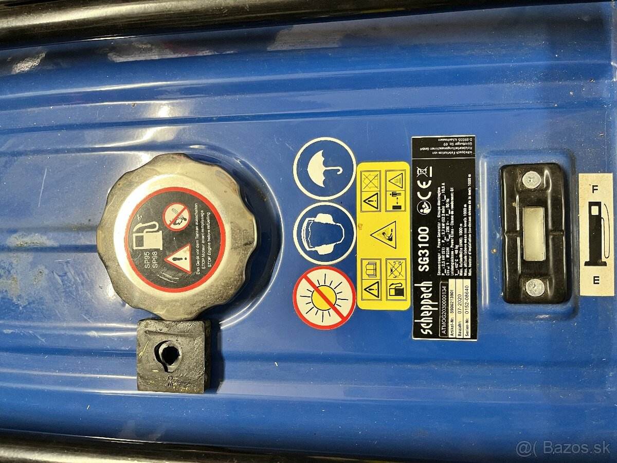 elektrocentrála benzínová Scheppach 2 700 W - 4