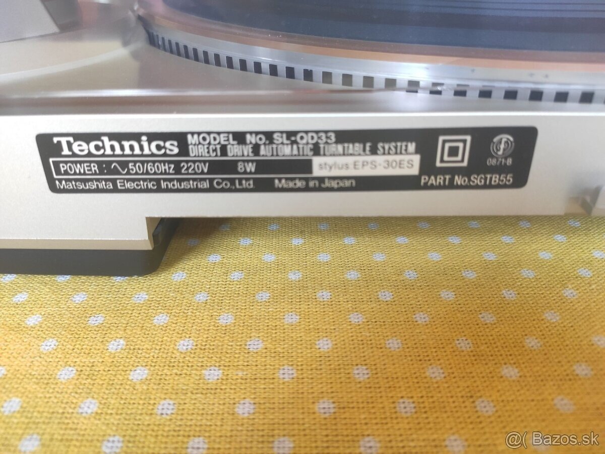 Technics SL-QD33 - gramofón - 4