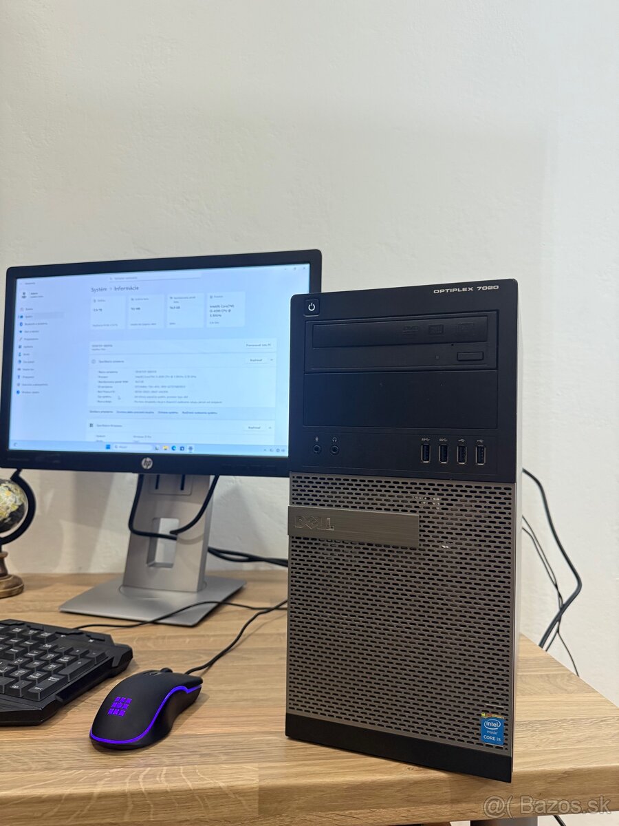 Pc zostava optiplex 7020, i5, 16GB Ram, Win 11 - 4