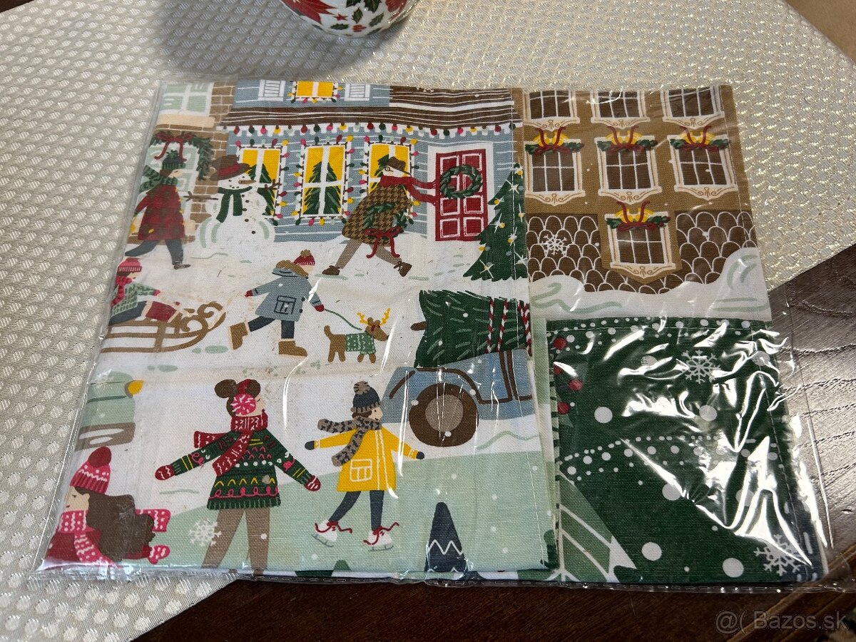 Vianočná bavlnená utierka - 4