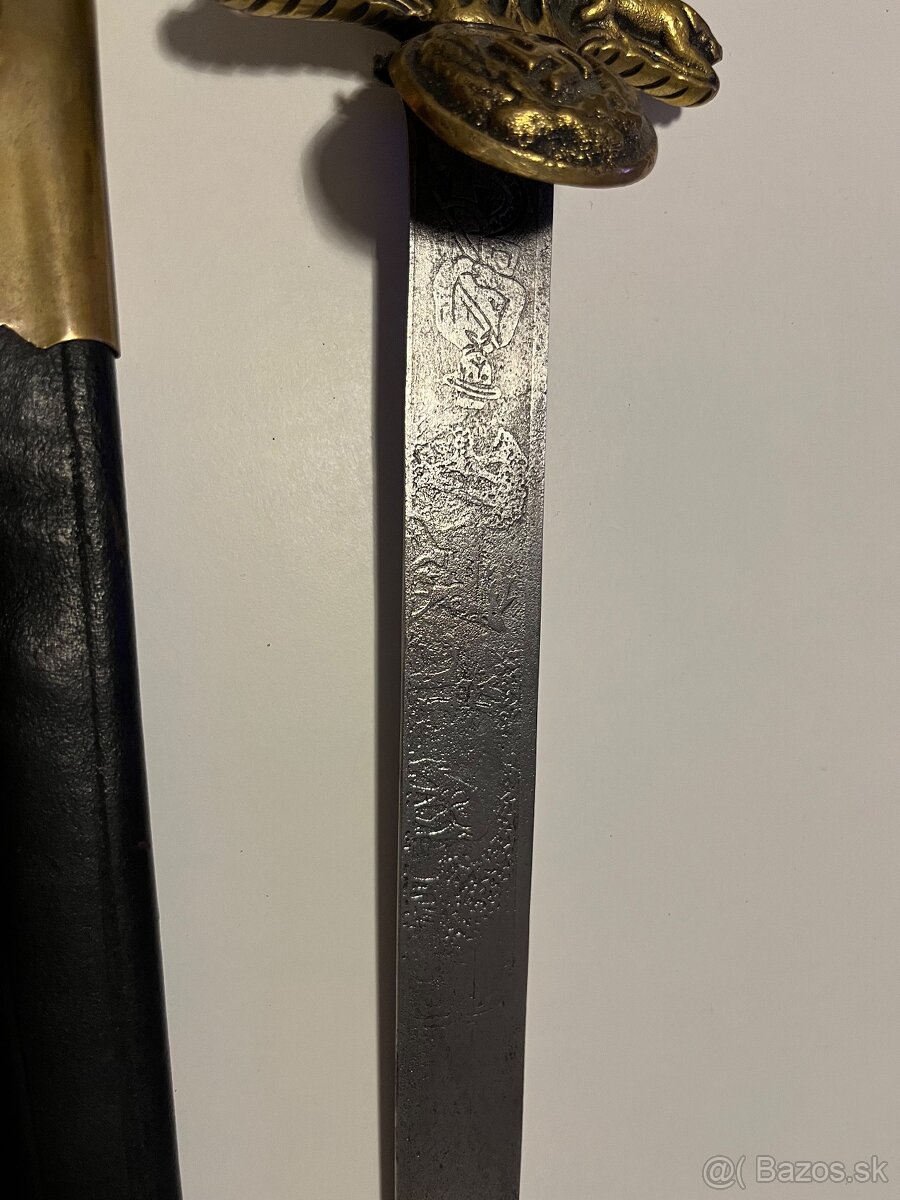 Nemecká poľovnícka dýka Solingen – Hirschfänger - 4