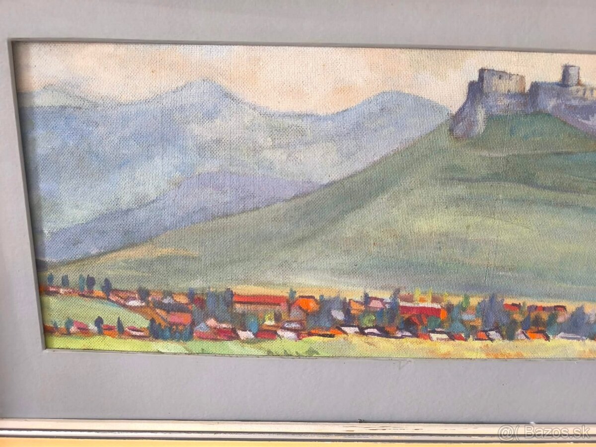 Spišský hrad olejomaľba - 4