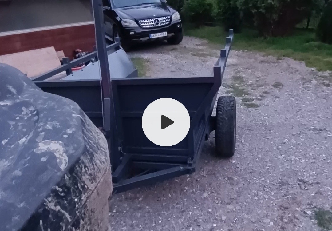 Prívesný vozík,vlečka za štvorkolku - 4