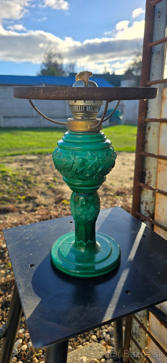 Starožitná petrolejová lampa - 4