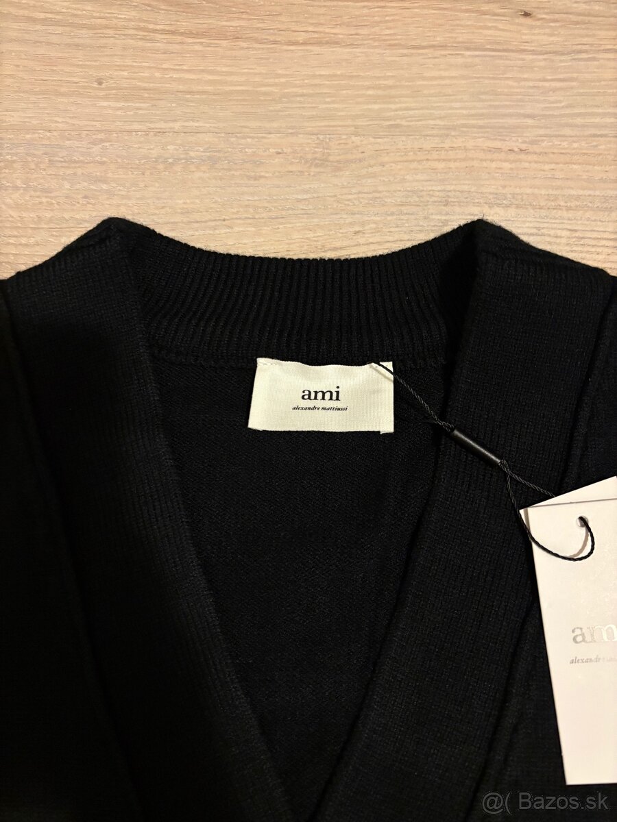 AMI Paris sveter - čierny (AMI1) - 4