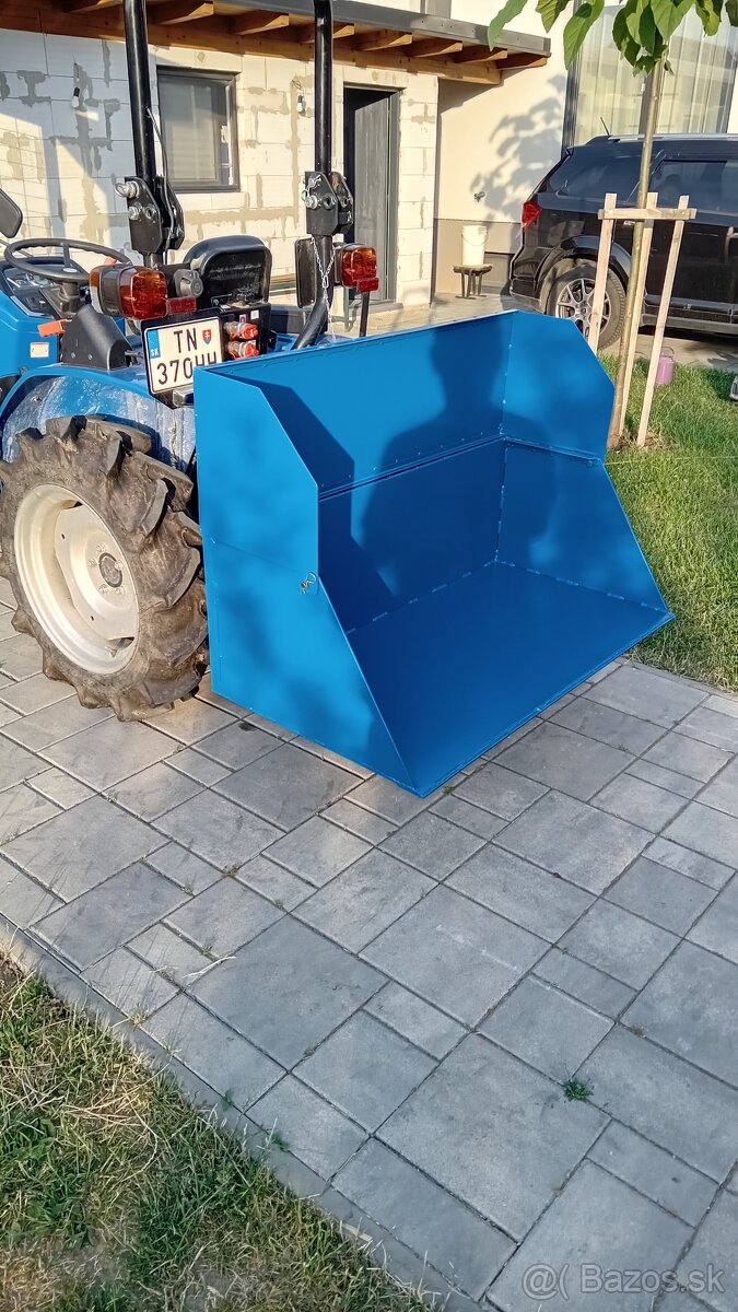Transportný box manuálne sklápateľný za malotraktor - 4