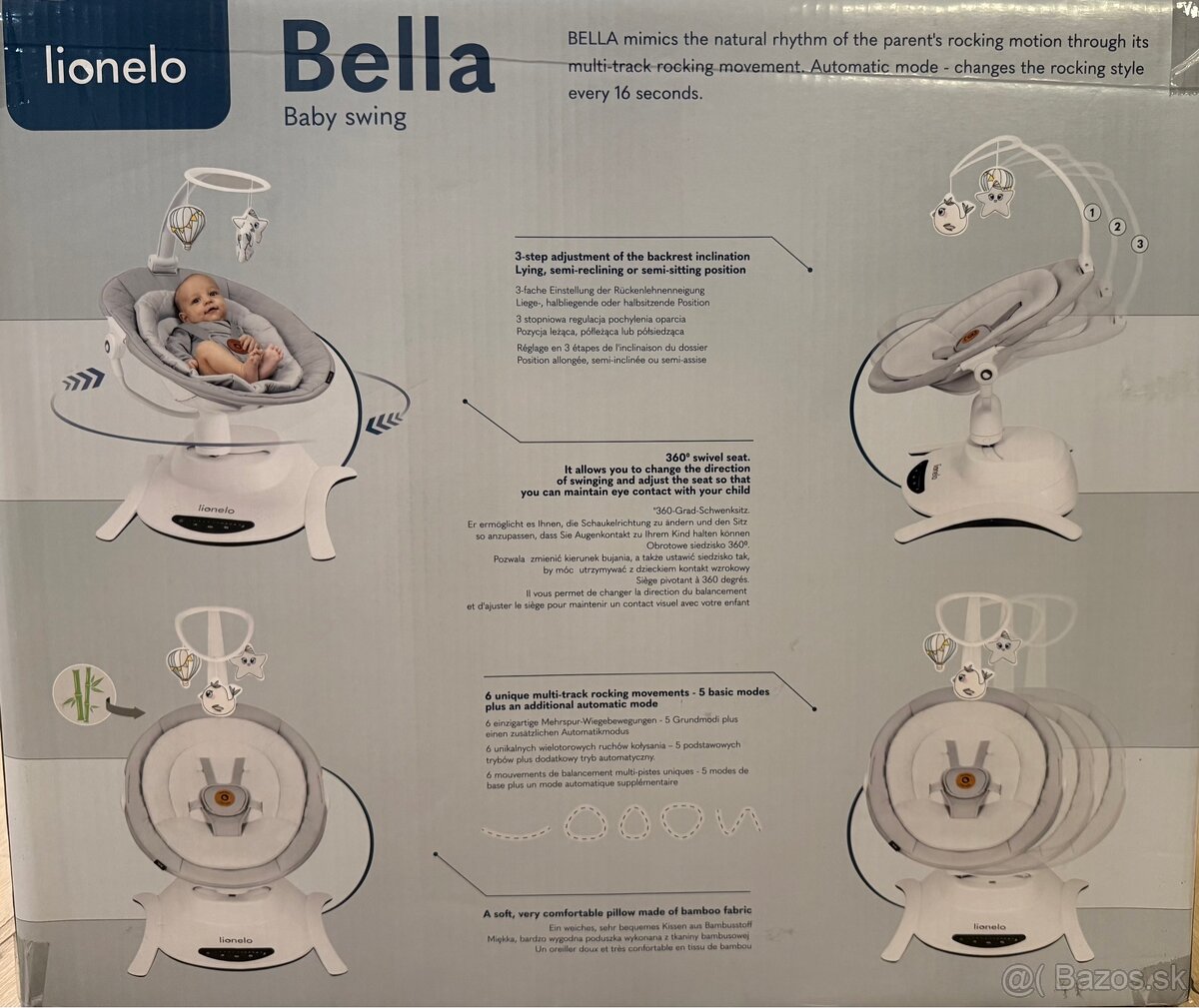 Lionelo Hojdačka Bella Grey Concrete - 4