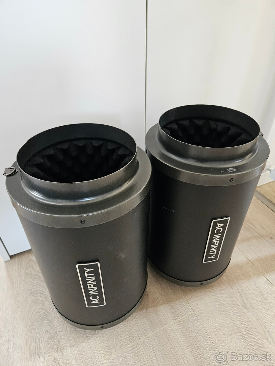AC INFINITY - Ventilátor, tlmič (silencer) a flexibilná rúra - 4