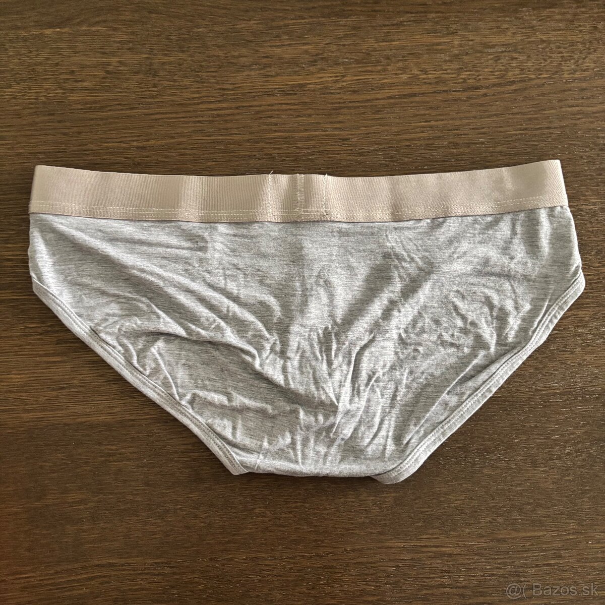 Pánske slipy L šedé - materiál modal - 4