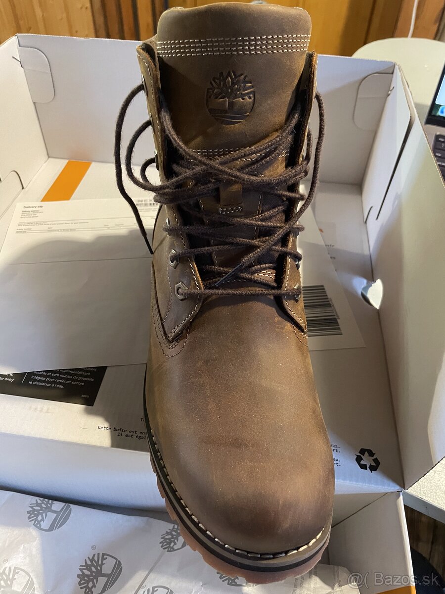 Nové Timberland Brown Rugged Leather Waterproof 6 Inch Boots - 4