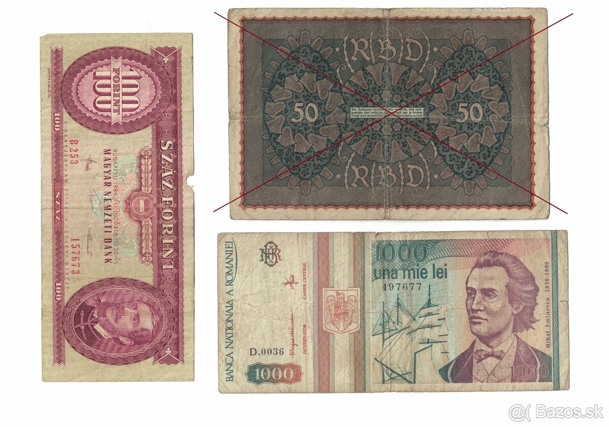 Zbierka bankoviek - rôzne po 1.5eur - 4