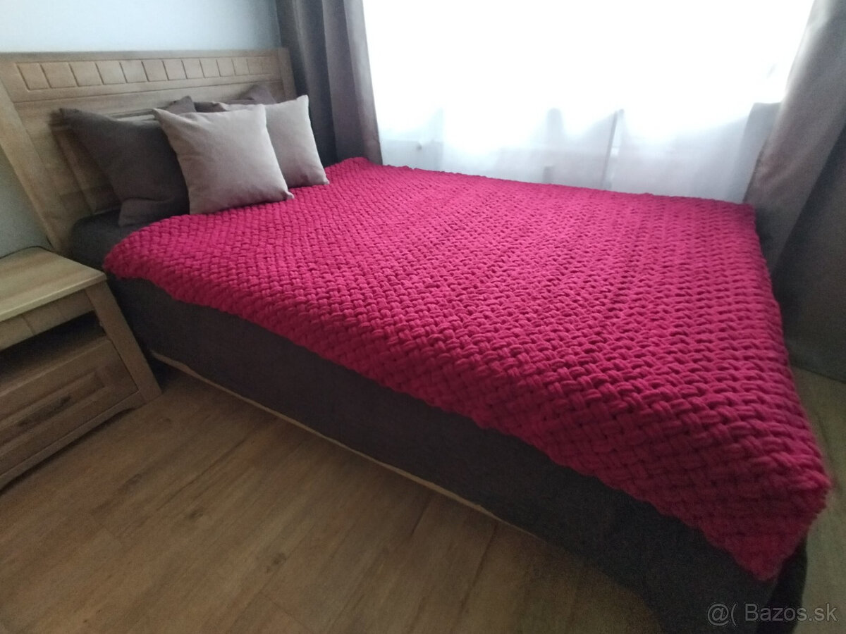 nova velka 145x200 pletena deka Vinova - 4